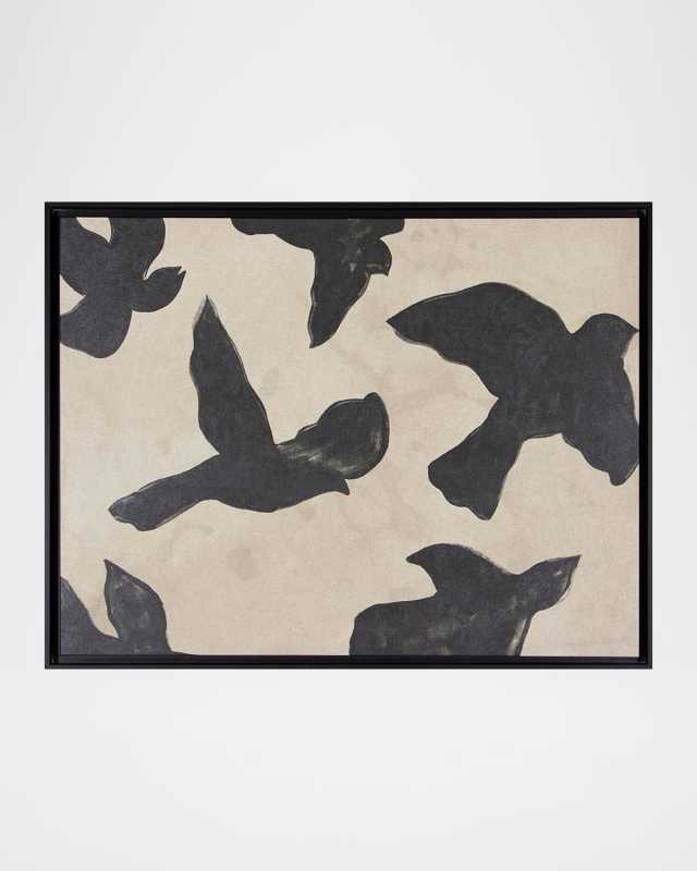"Antique Flock I" Framed Giclee